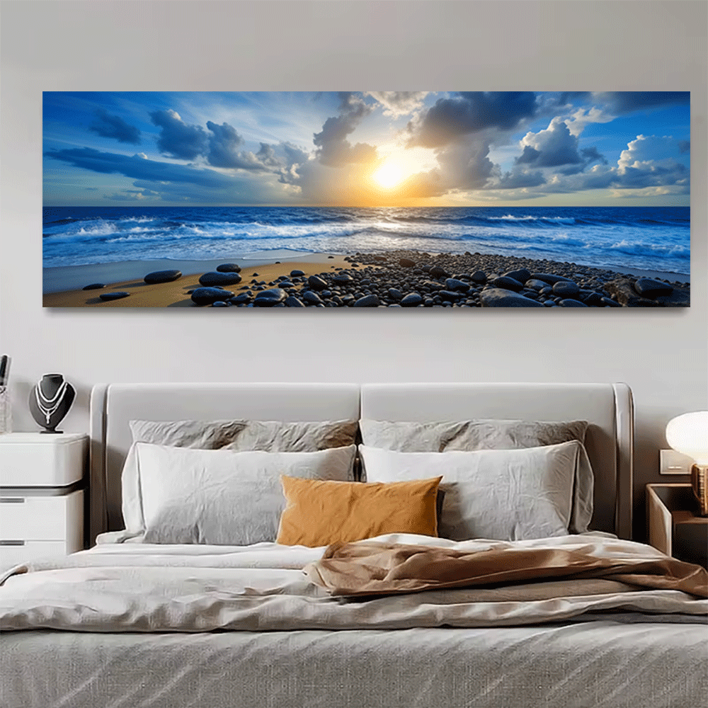 Interior Design Ideas - 1PC-Canvas poster Unframed Ocean Sunset Beach