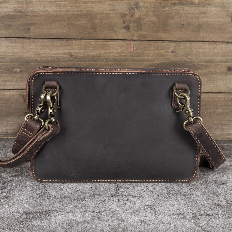 The man is holding a leather s - Interior Design Its review and price