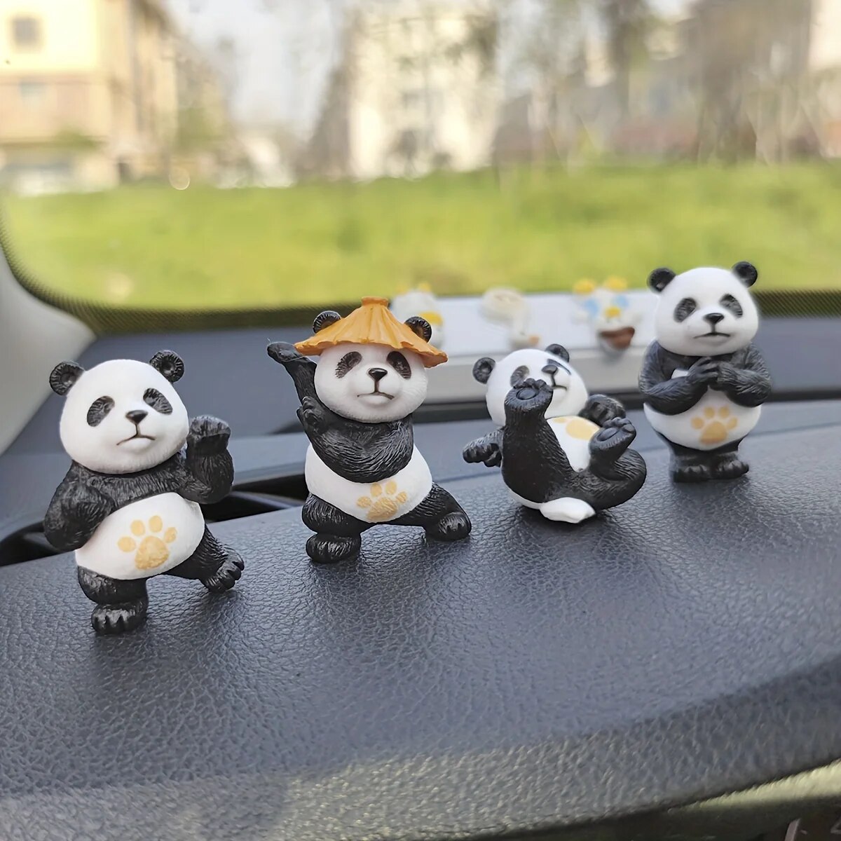 4pcs/set Panda Design Car Orna - Interior Design Texture review and price