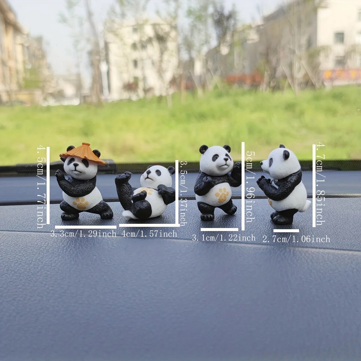 4pcs/set Panda Design Car Orna - Interior Design Texture review and price
