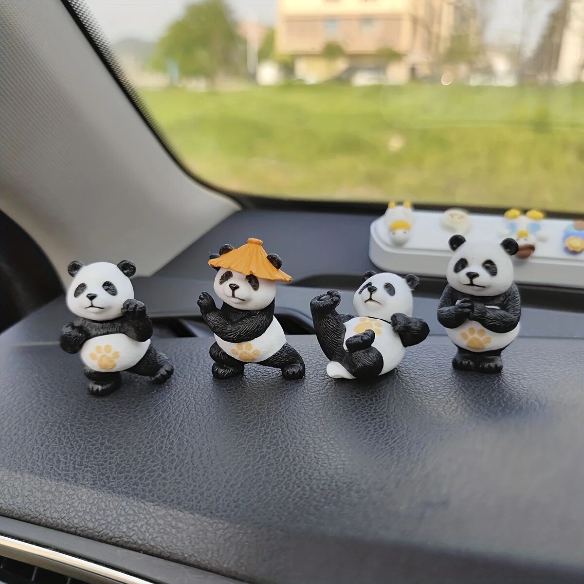 4pcs/set Panda Design Car Orna - Interior Design Texture review and price