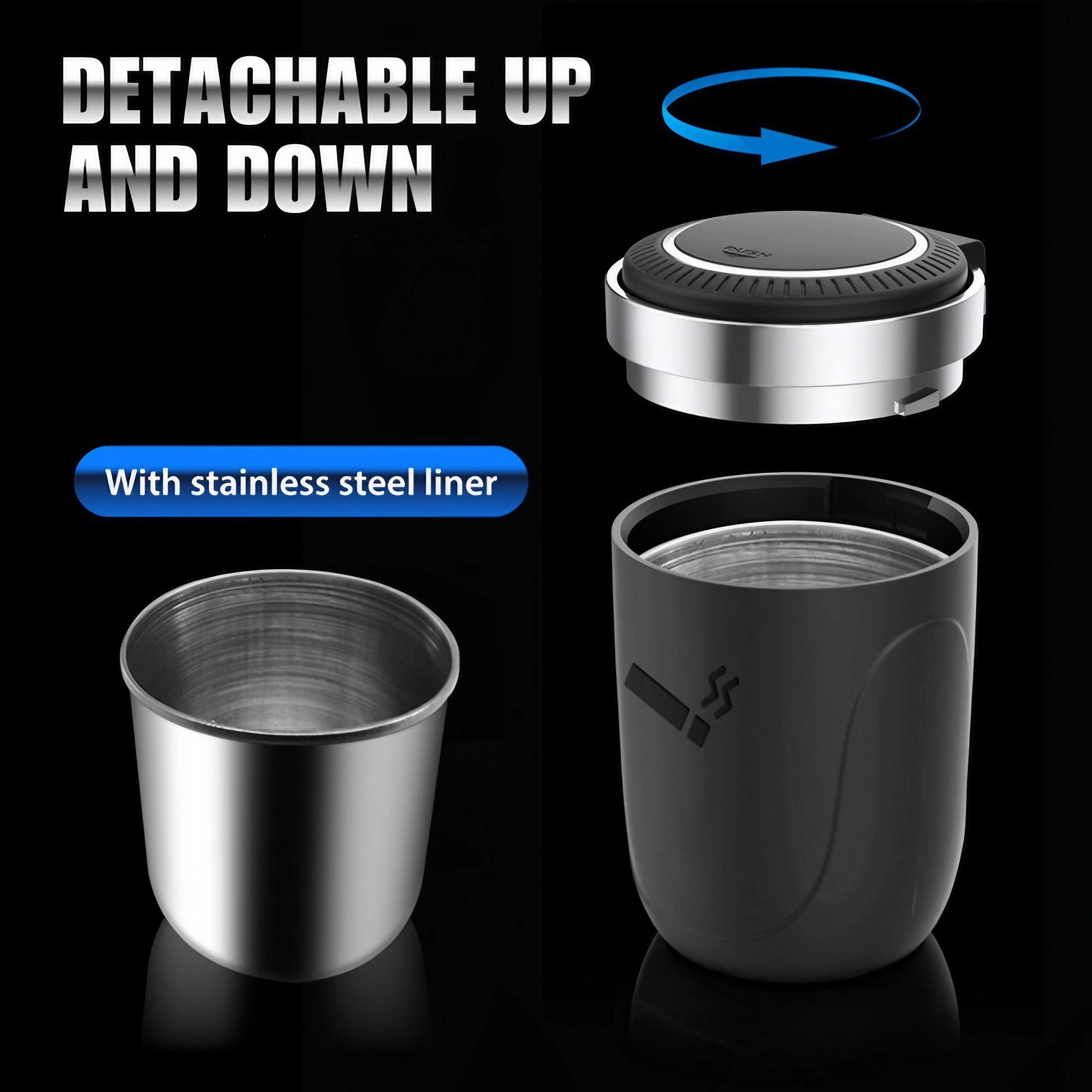 Car Ashtray With Led Light Smo - Interior Design Texture review and price